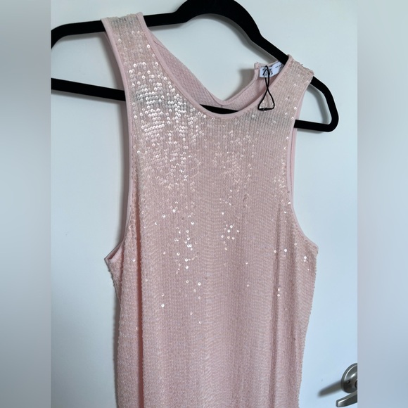 Maxi longue dress robe Zara sequin - Picture 3 of 4